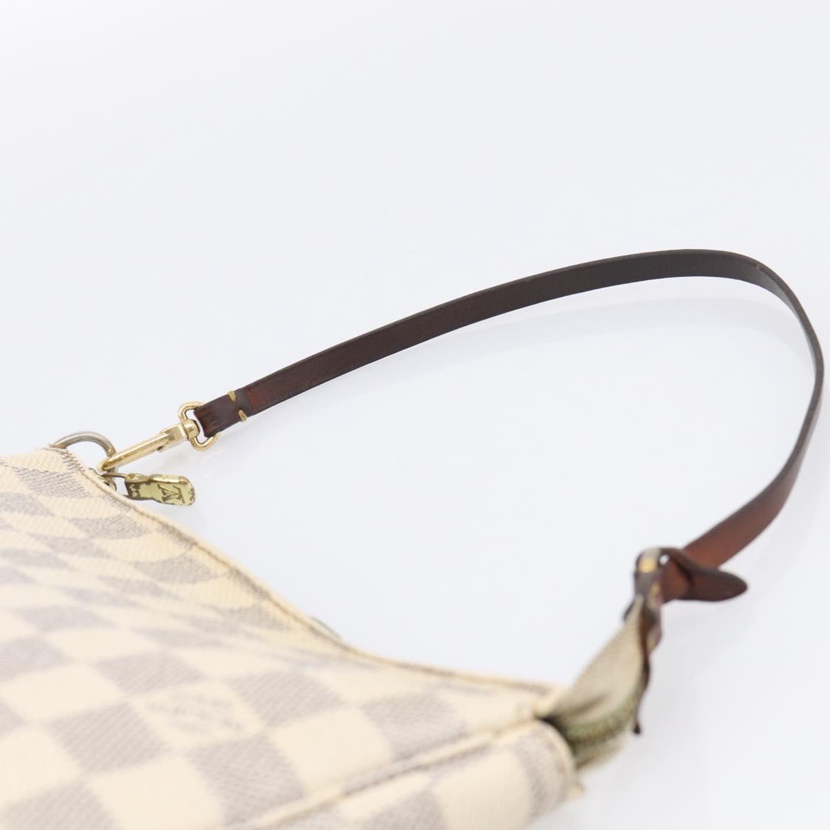 LOUIS VUITTON Damier Azur Pochette Accessoires Pouch N51986 LV Auth 210369