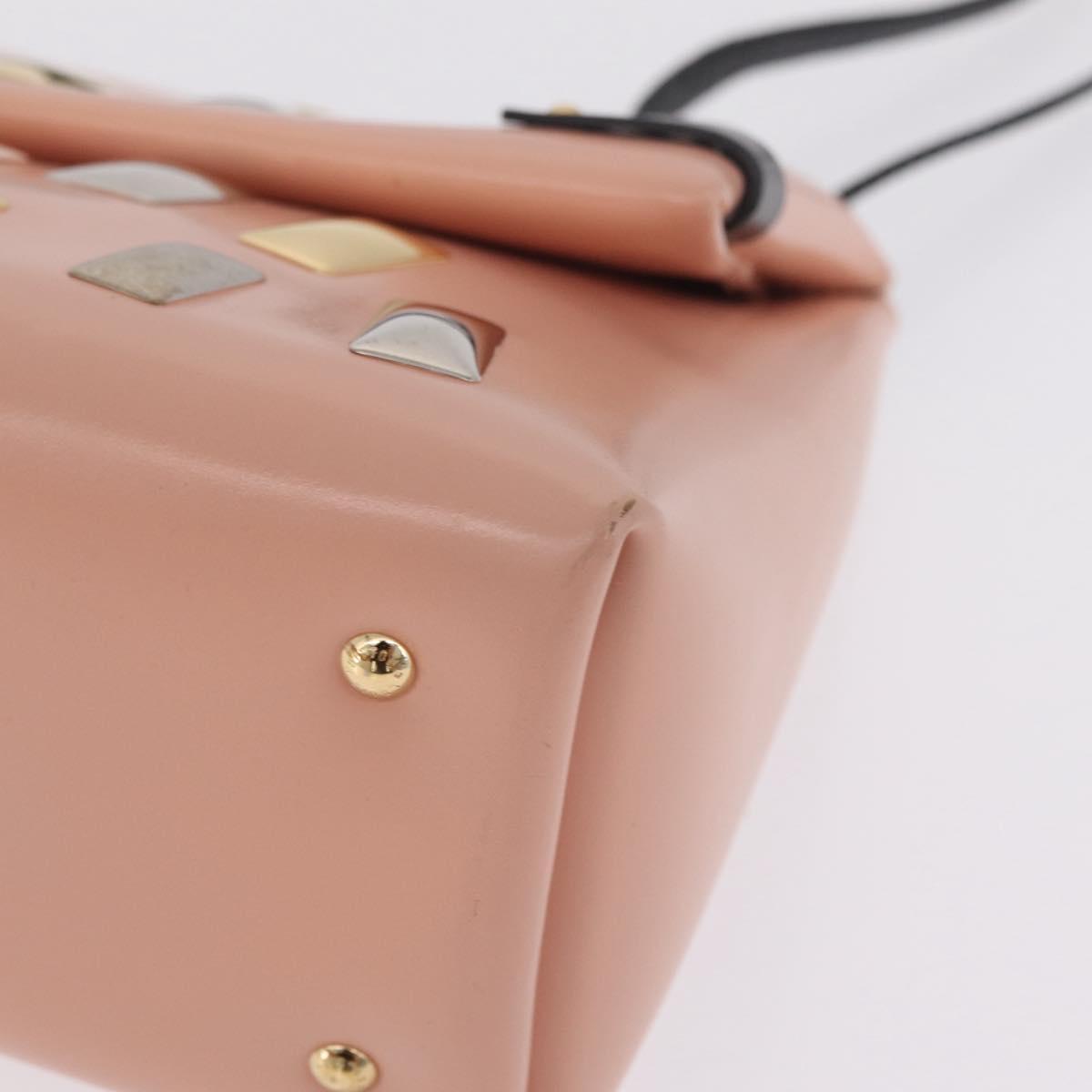 LOUIS VUITTON Sac Triangle Limited Edition PM Bag Leather Pink LV Auth 210370M