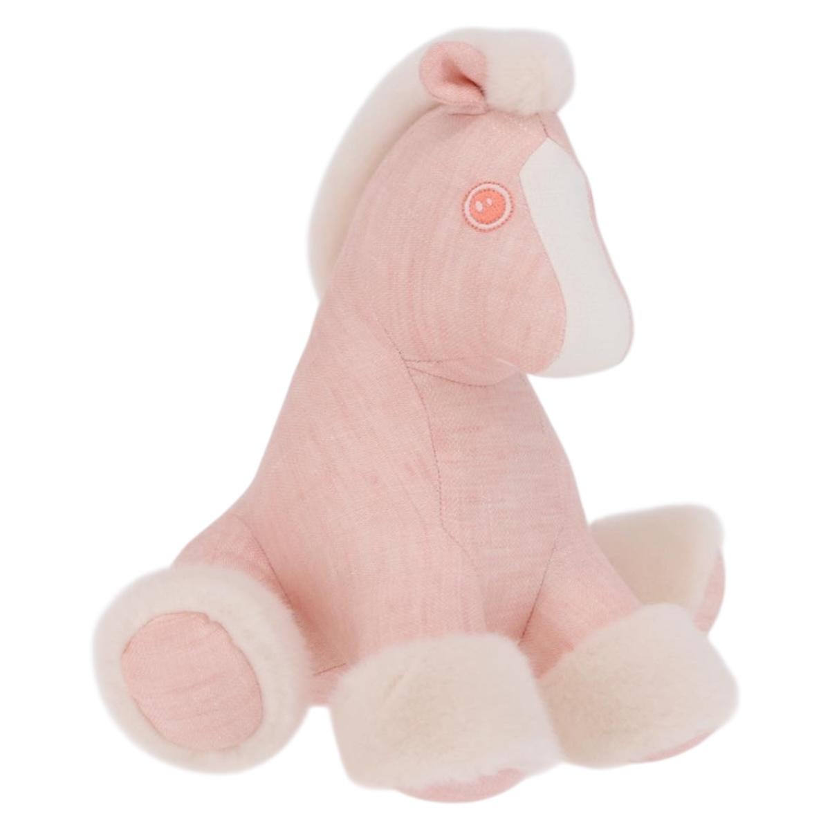 HERMES Baby Elmy Stuffed Polyester Pink Auth 210400M