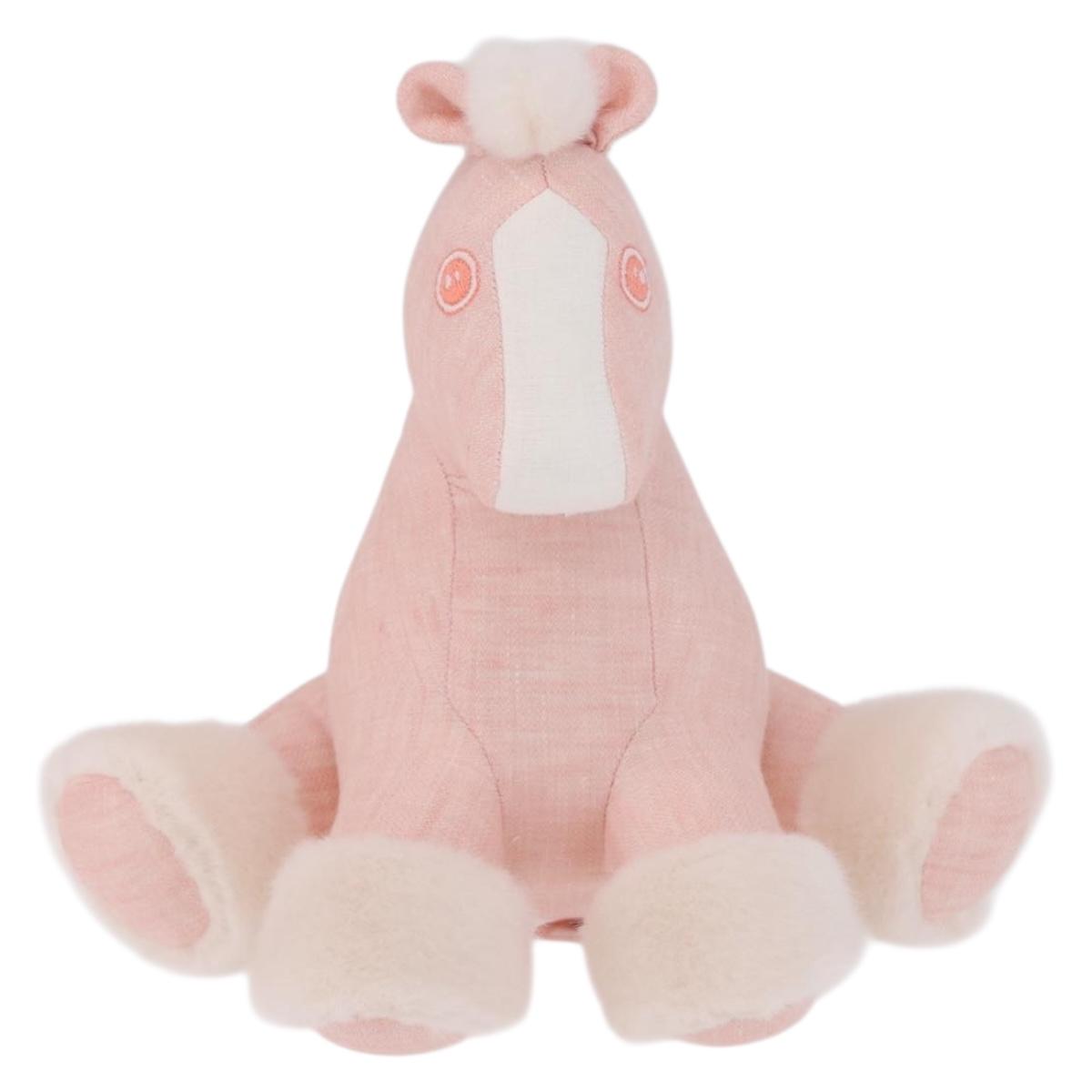 HERMES Baby Elmy Stuffed Polyester Pink Auth 210400M