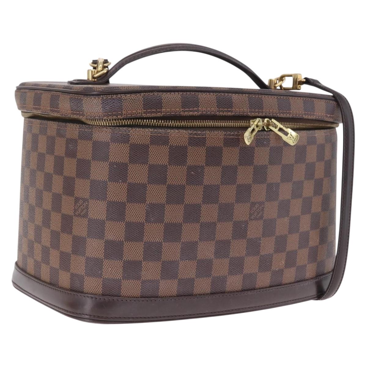 LOUIS VUITTON Damier Ebene Nice Hand Bag SPO 2way N47280 LV Auth 210404A