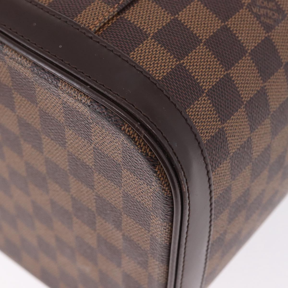LOUIS VUITTON Damier Ebene Nice Hand Bag SPO 2way N47280 LV Auth 210404A