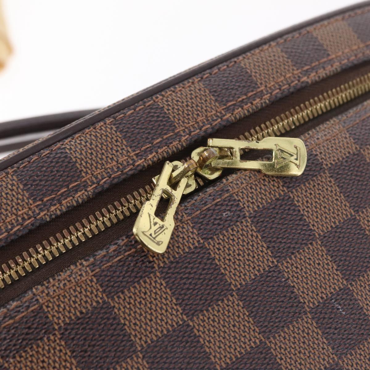 LOUIS VUITTON Damier Ebene Nice Hand Bag SPO 2way N47280 LV Auth 210404A