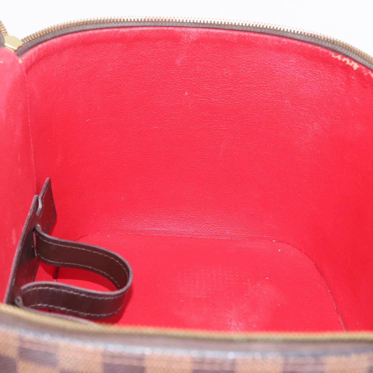 LOUIS VUITTON Damier Ebene Nice Hand Bag SPO 2way N47280 LV Auth 210404A
