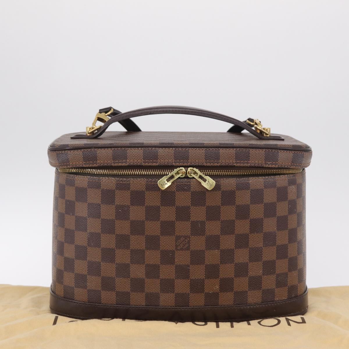 LOUIS VUITTON Damier Ebene Nice Hand Bag SPO 2way N47280 LV Auth 210404A