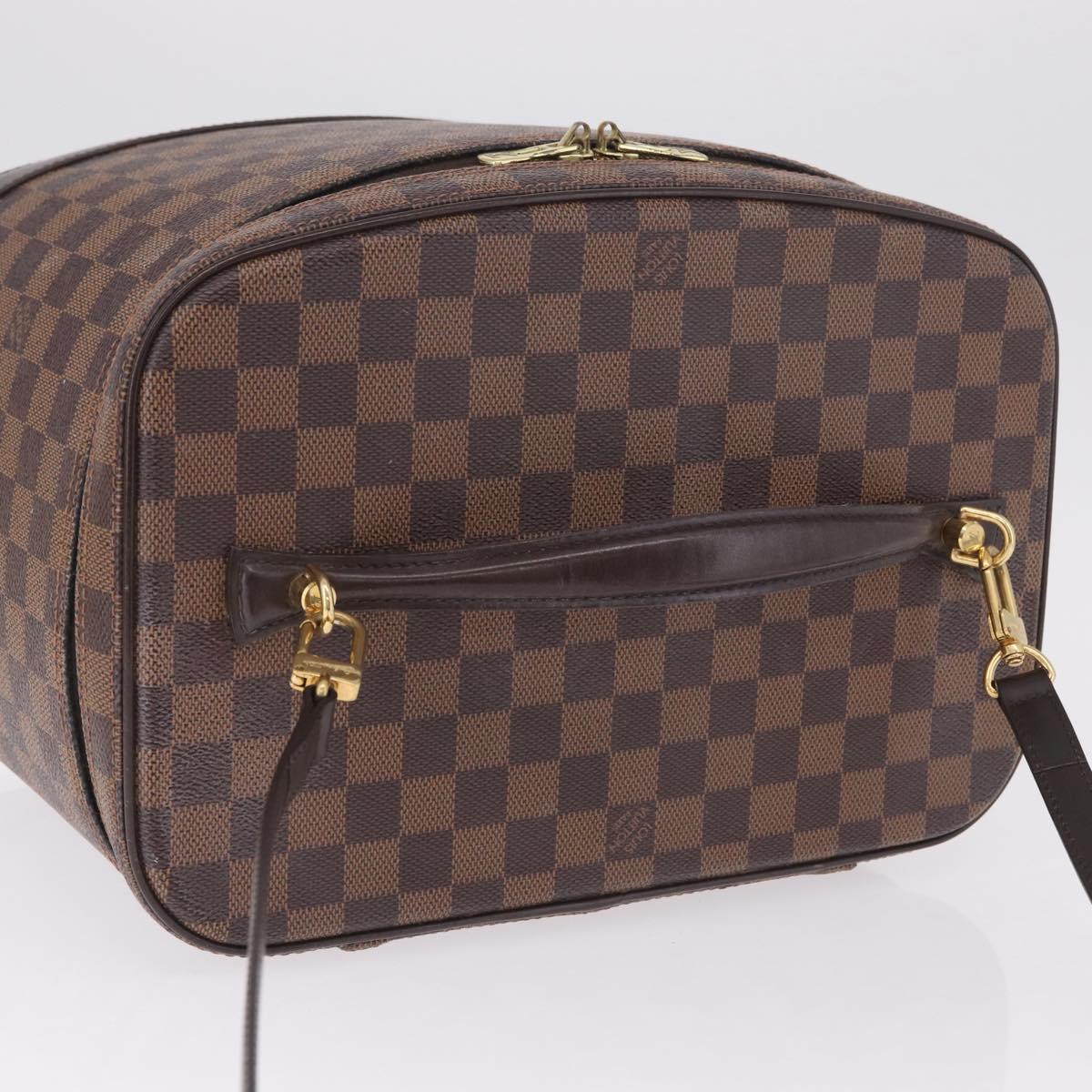 LOUIS VUITTON Damier Ebene Nice Hand Bag SPO 2way N47280 LV Auth 210404A