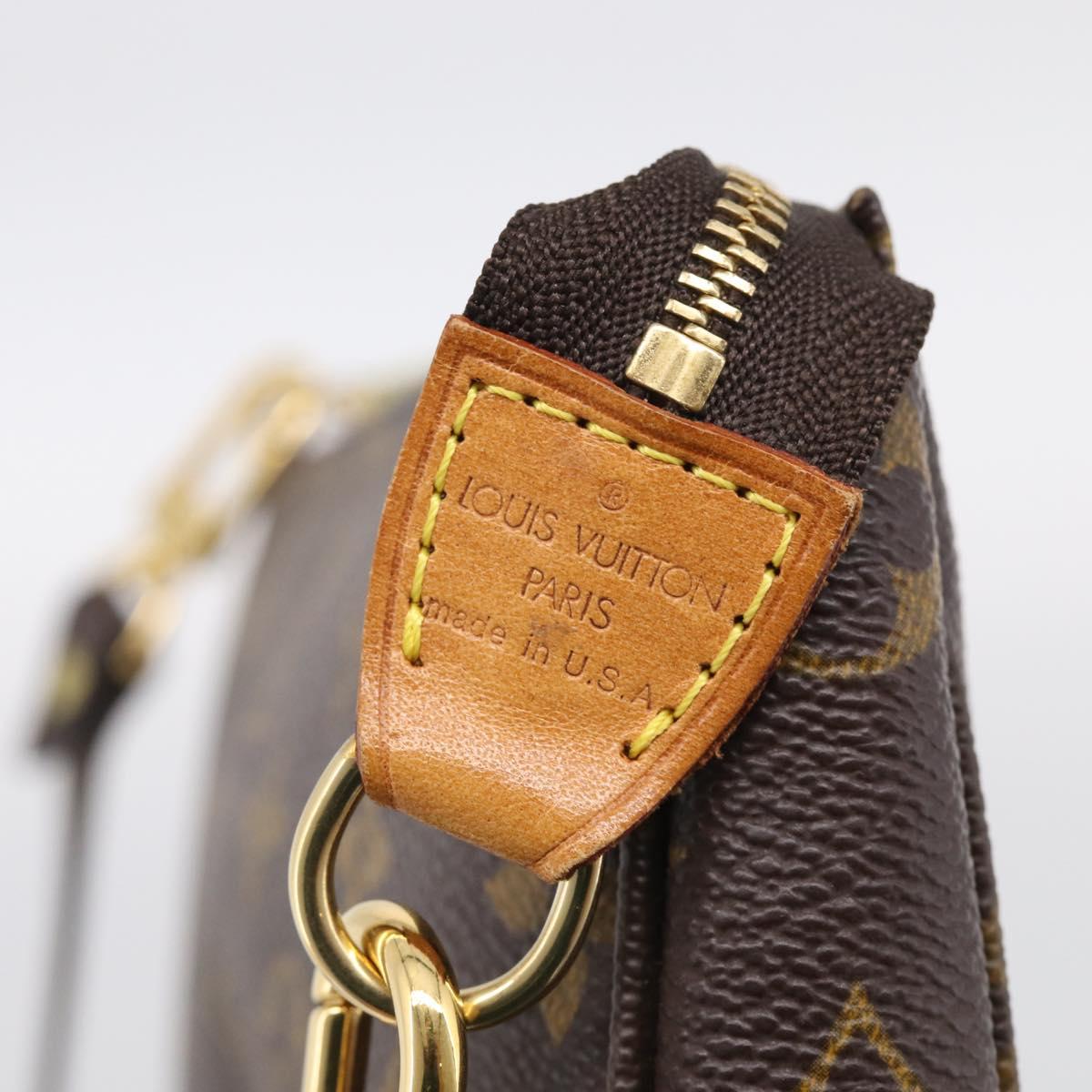 LOUIS VUITTON Monogram Pochette Accessoires Pouch M51980 LV Auth 210407A
