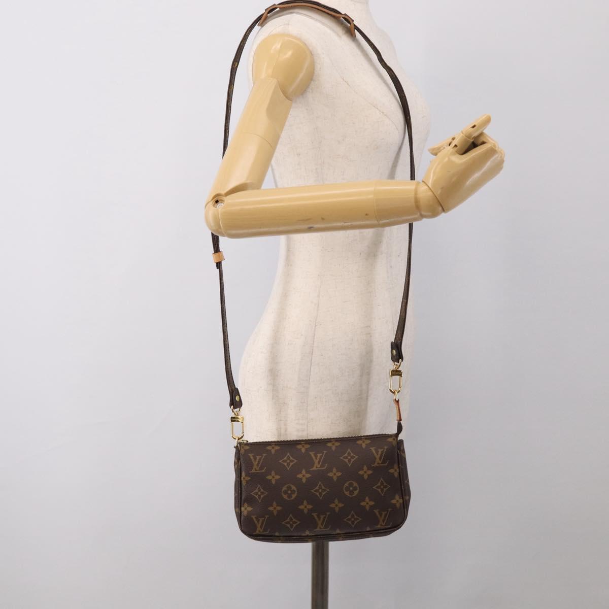 LOUIS VUITTON Monogram Pochette Accessoires Pouch M51980 LV Auth 210407A