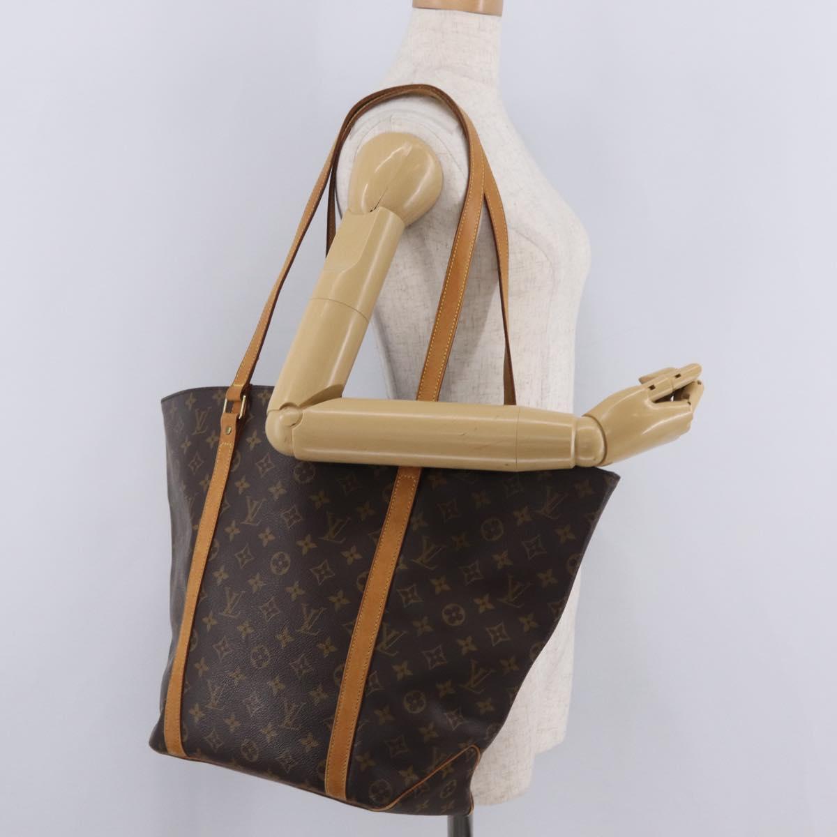 LOUIS VUITTON Monogram Sac Shopping GM Tote Bag M51110 LV Auth 210408
