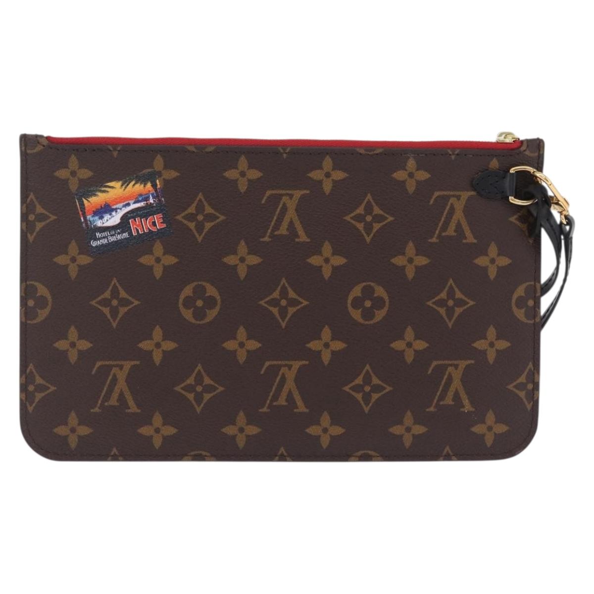 LOUIS VUITTON Monogram Neverfull MM Pouch My LV World Tour Pouch LV Auth 210410V