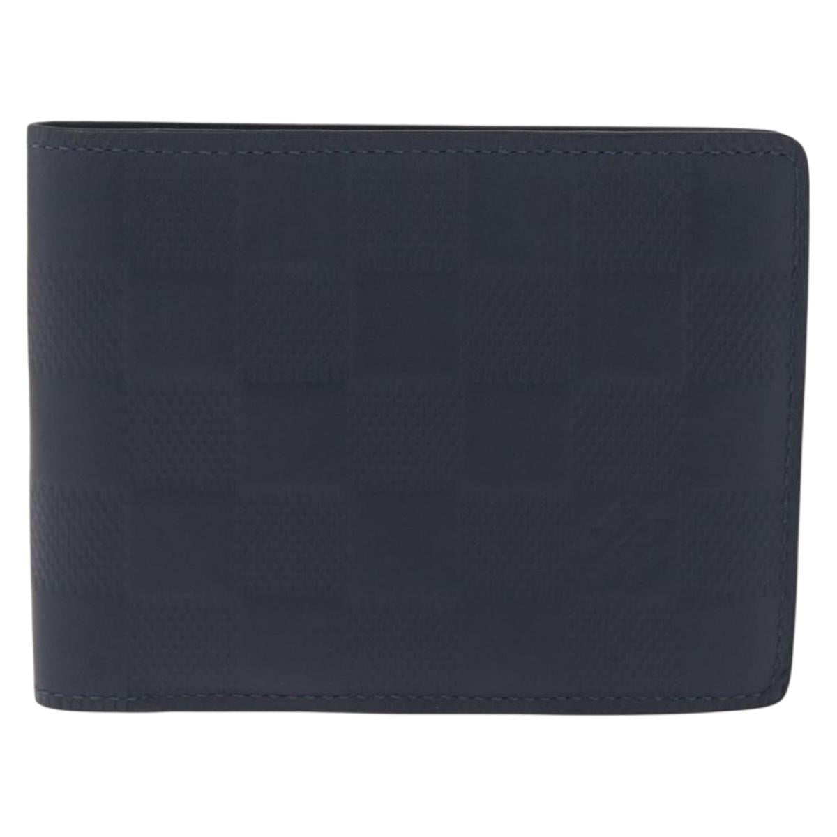 LOUIS VUITTON Damier Infini Portefeuille Multipull Neptune N63206 Auth 210414V