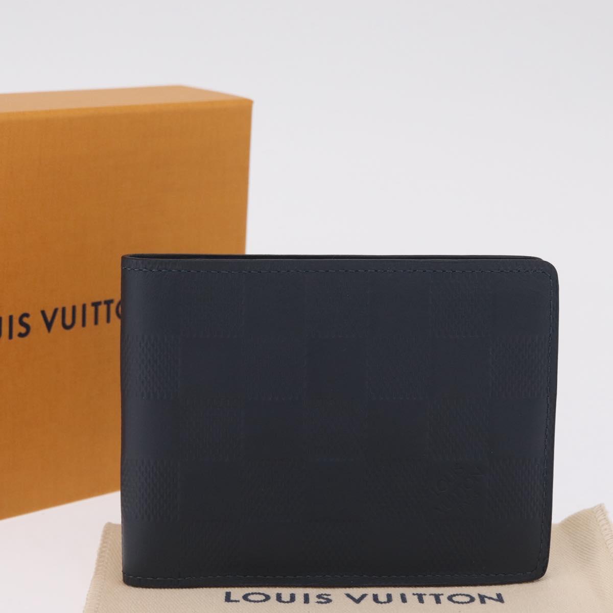 LOUIS VUITTON Damier Infini Portefeuille Multipull Neptune N63206 Auth 210414V