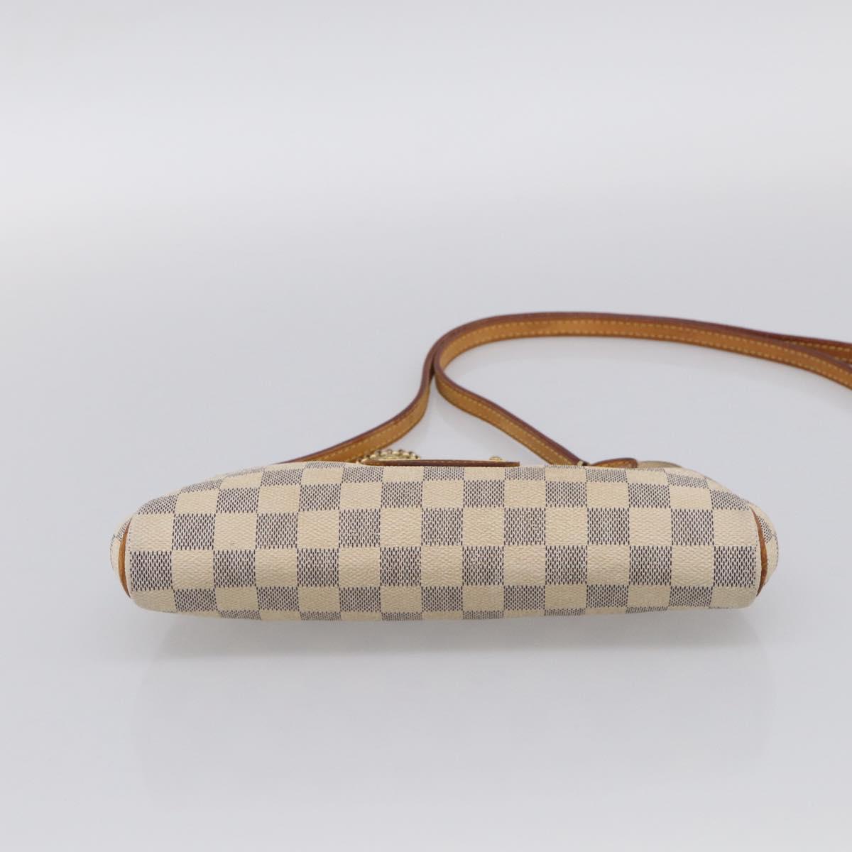 LOUIS VUITTON Damier Azur Eva Shoulder Bag 2way N55214 LV Auth 210415A