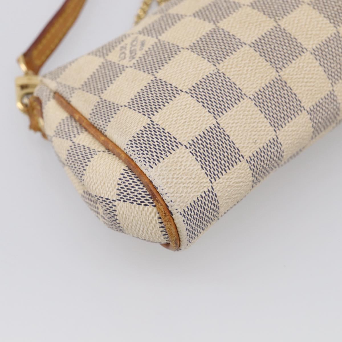 LOUIS VUITTON Damier Azur Eva Shoulder Bag 2way N55214 LV Auth 210415A