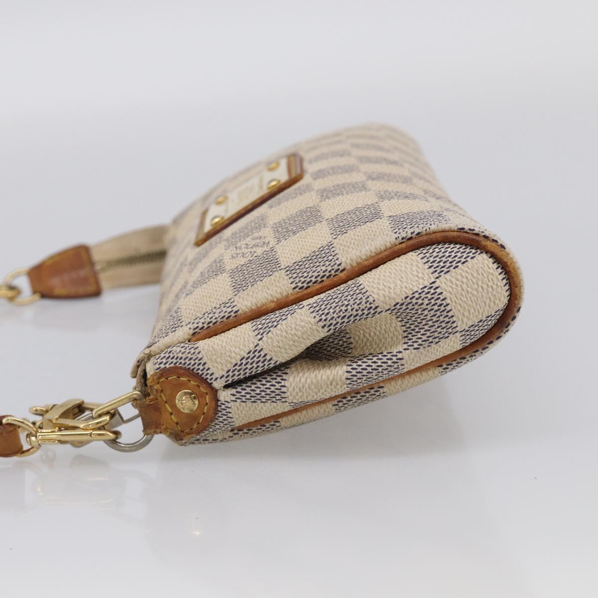 LOUIS VUITTON Damier Azur Eva Shoulder Bag 2way N55214 LV Auth 210415A