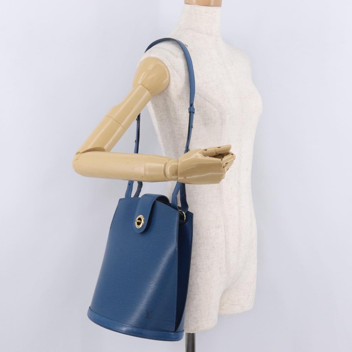 LOUIS VUITTON Epi Cluny Shoulder Bag Blue M52255 LV Auth 210417