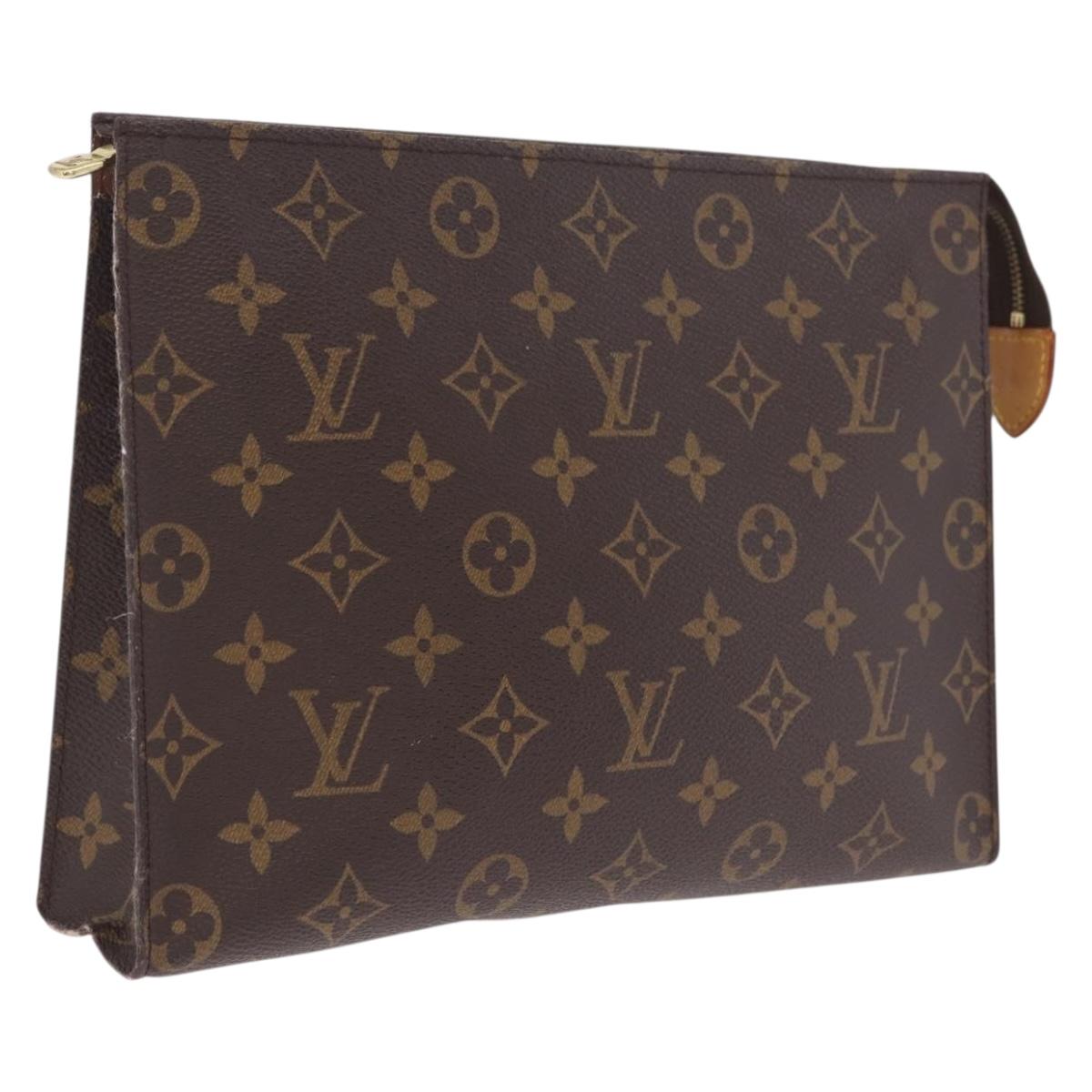 LOUIS VUITTON Monogram Poche Toilette 26 Pouch M47542 LV Auth 210418