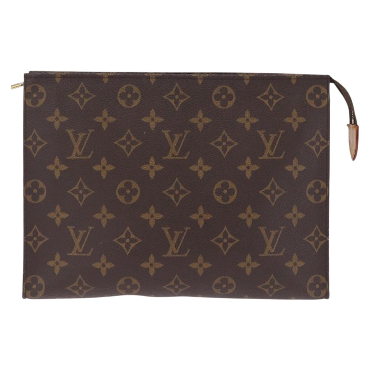 LOUIS VUITTON Monogram Poche Toilette 26 Pouch M47542 LV Auth 210418