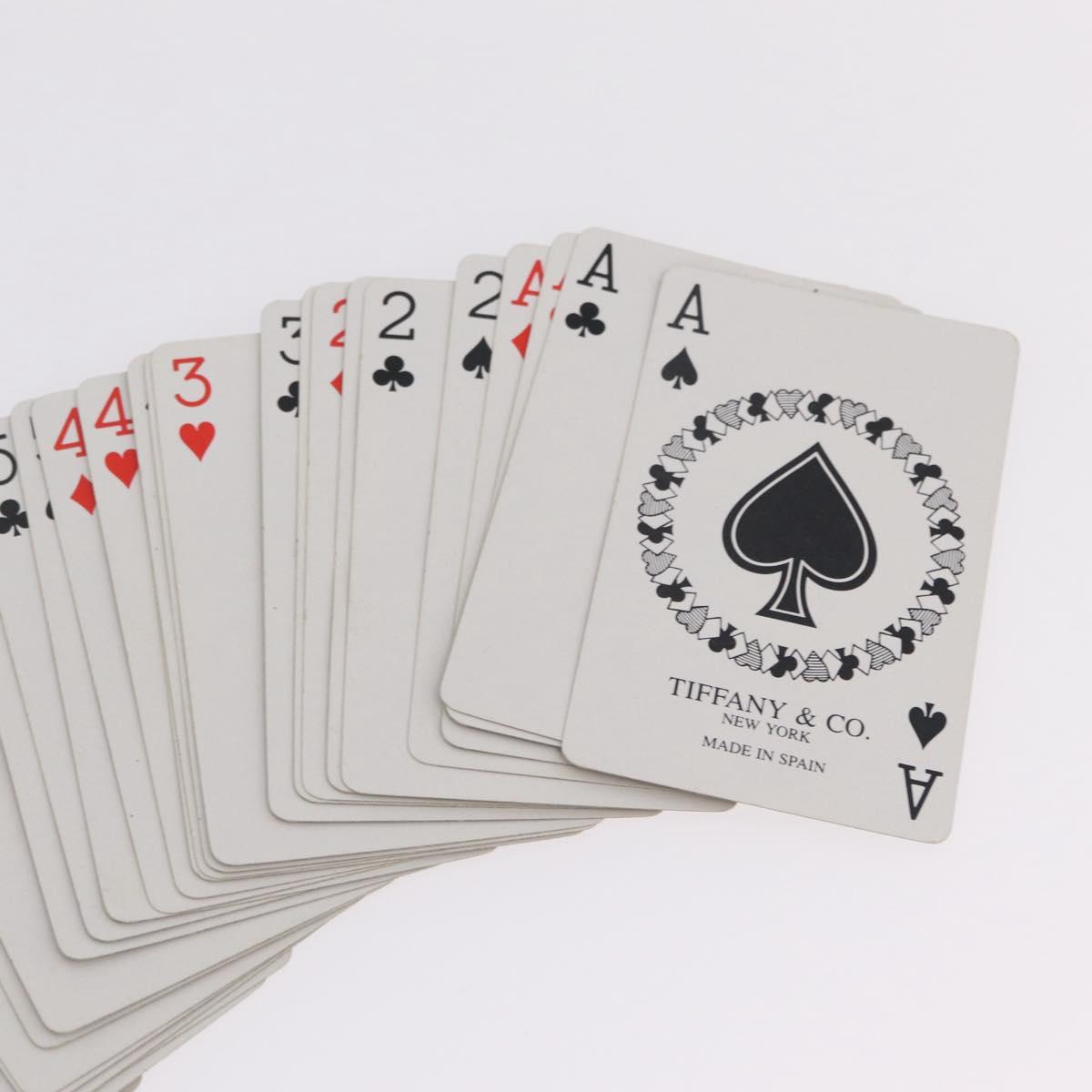Tiffany & Co. Playing Cards Paper 2 Set White Turquoise Blue Auth 210426