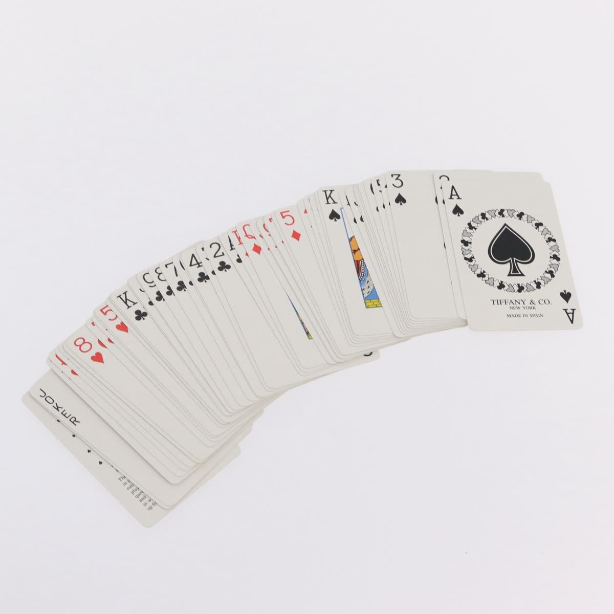Tiffany & Co. Playing Cards Paper 2 Set White Turquoise Blue Auth 210426