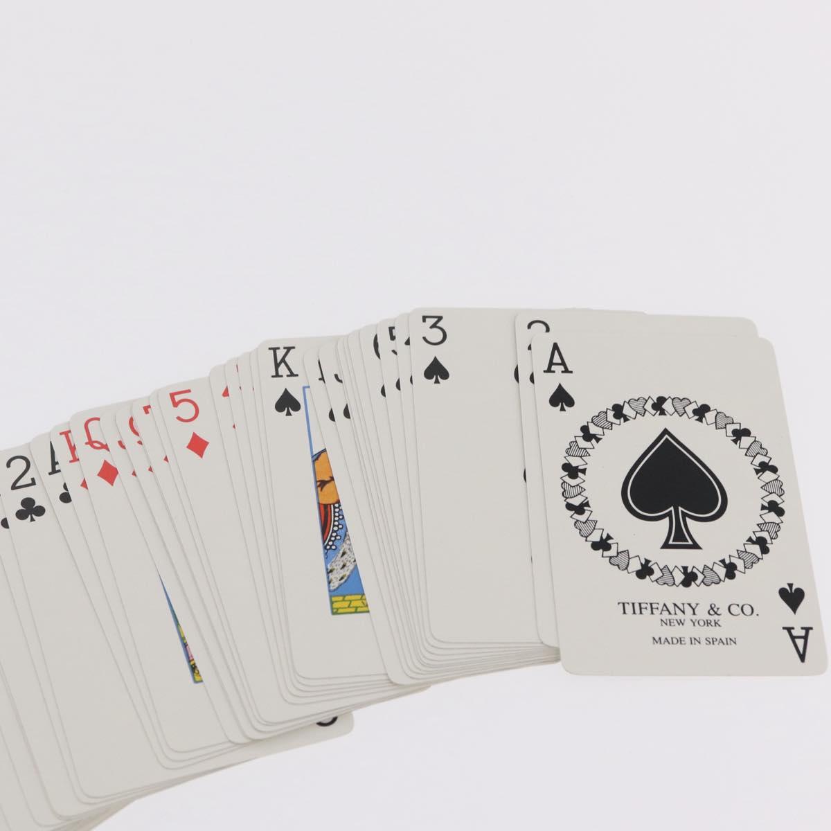 Tiffany & Co. Playing Cards Paper 2 Set White Turquoise Blue Auth 210426