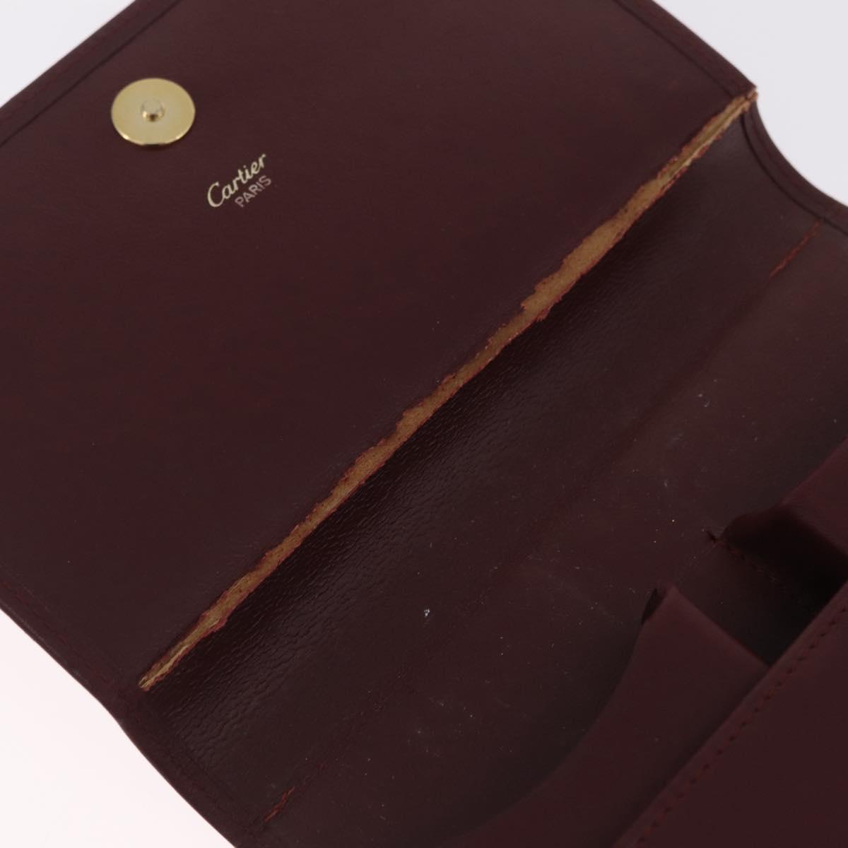 Cartier Playing Cards paper 2 Set Bordeaux Ivory Auth 210430A