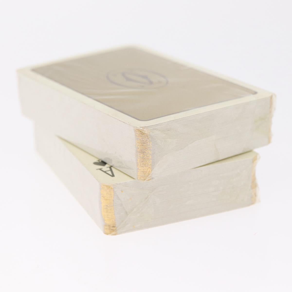 Cartier Playing Cards paper 2 Set Bordeaux Ivory Auth 210430A