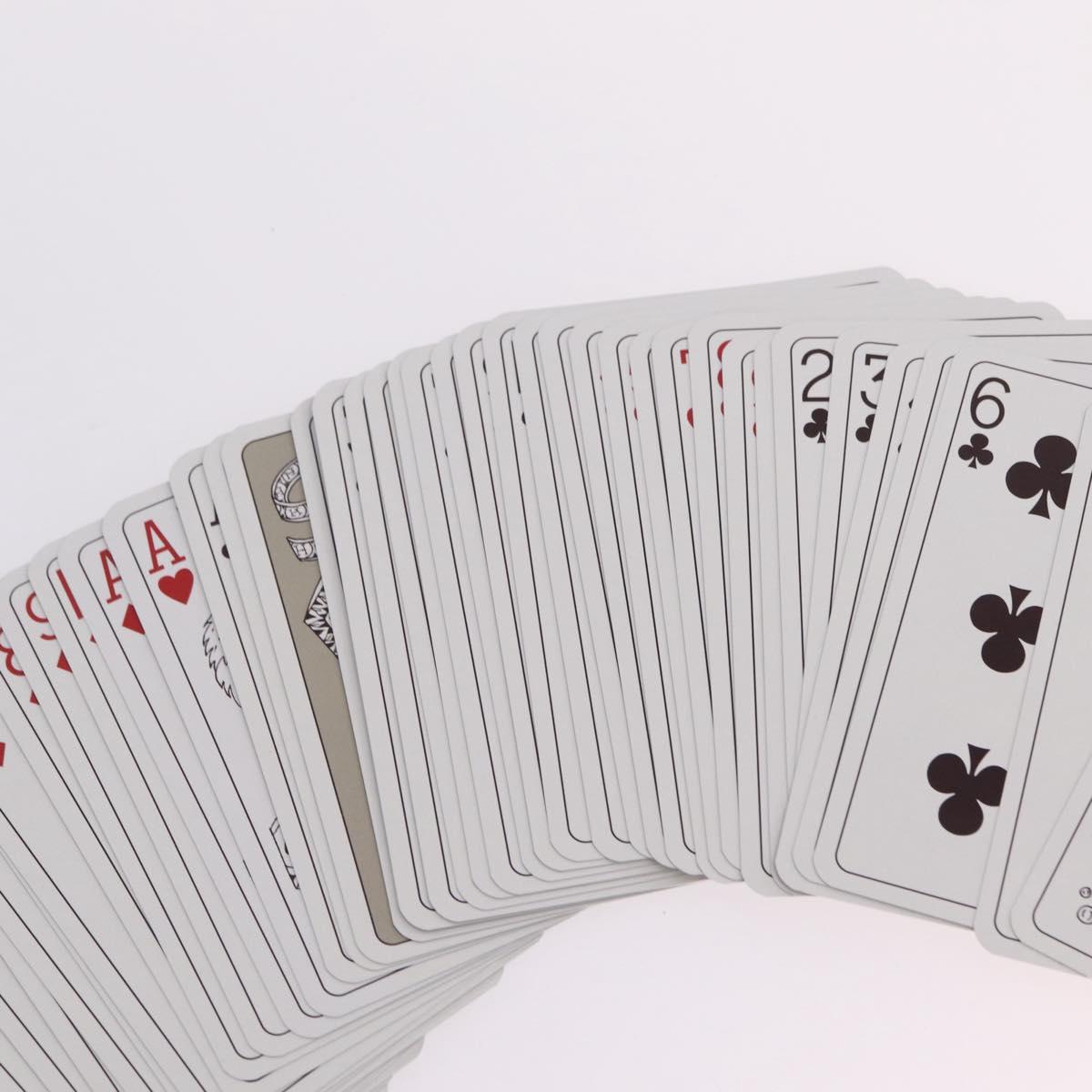 HERMES Playing Cards Paper 2 Set Red Black Auth 210431