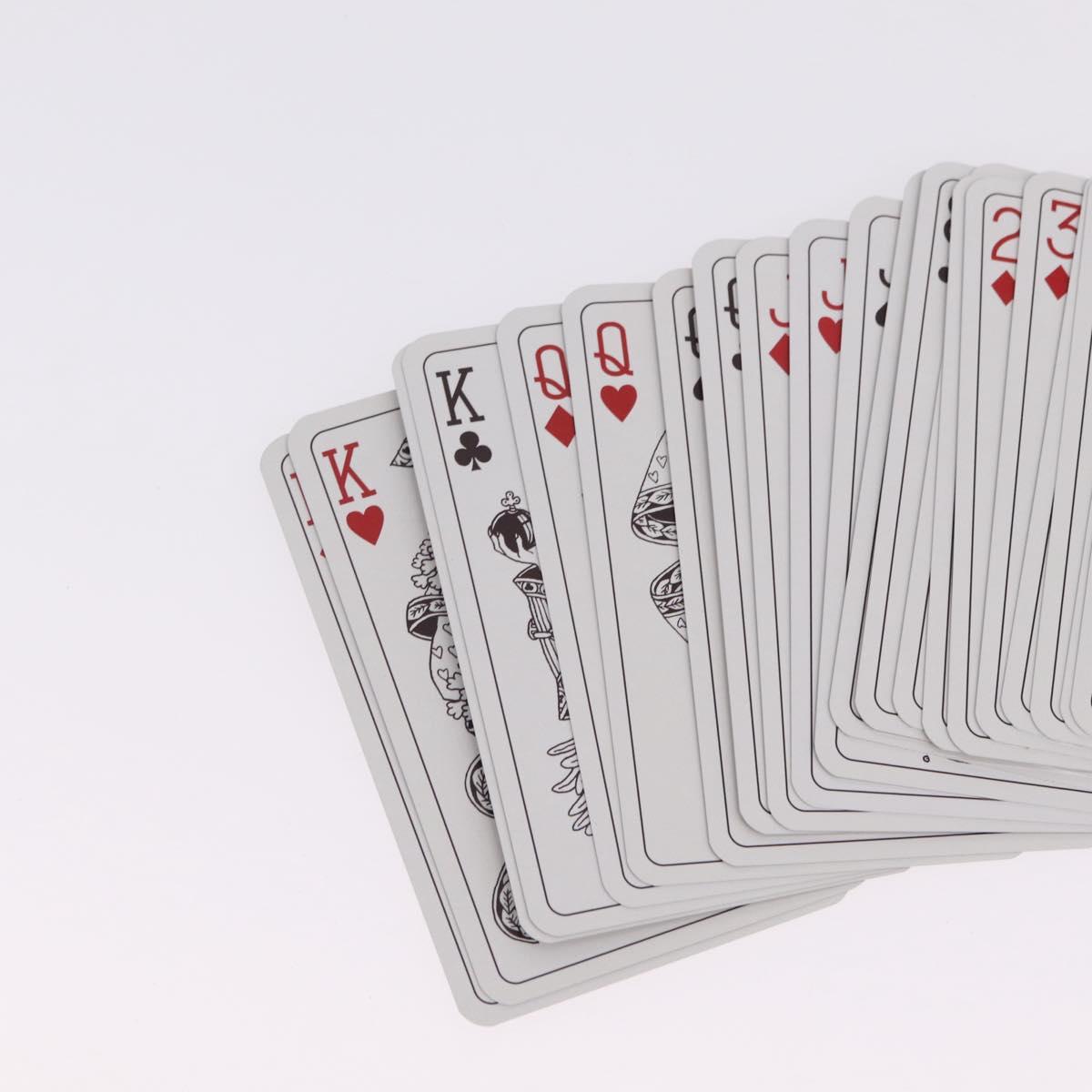 HERMES Playing Cards Paper 2 Set Red Black Auth 210431