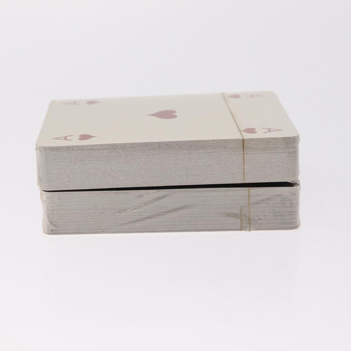 GUCCI Playing Cards paper 2 Set Brown Ivory Auth 210432M