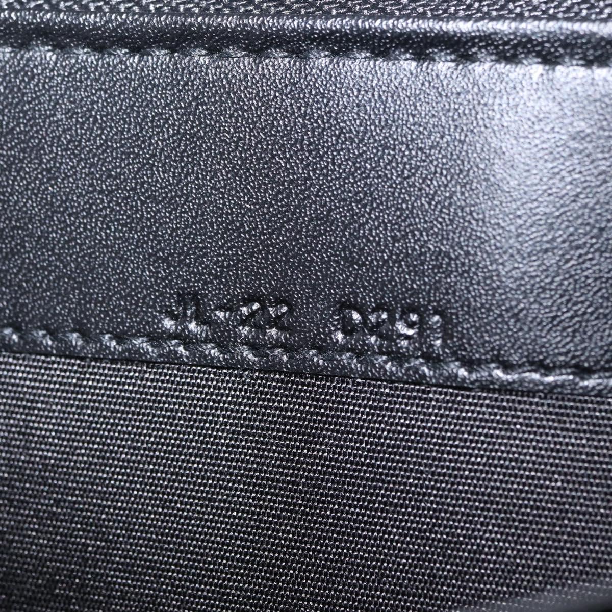 Salvatore Ferragamo Wallet Leather Black Gold Auth 210452M