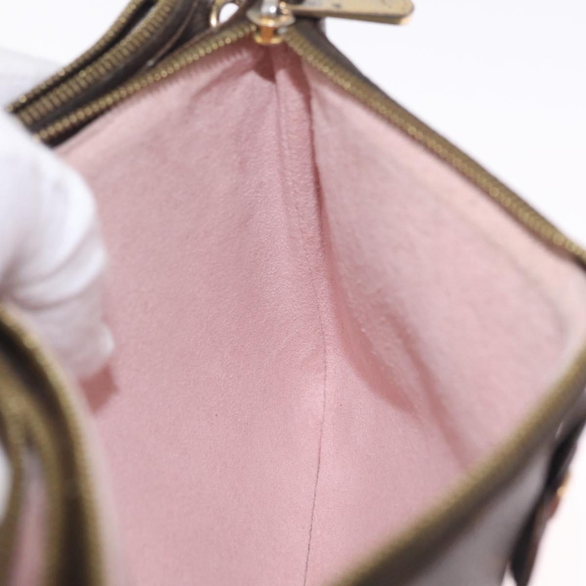 LOUIS VUITTON Monogram Pochette Double Zip Shoulder Bag M63905 LV Auth 210458A