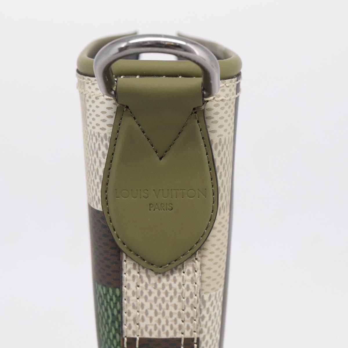 LOUIS VUITTON Damier Graphic Pixel long Boots 9 1/2 Green LV Auth 210459M
