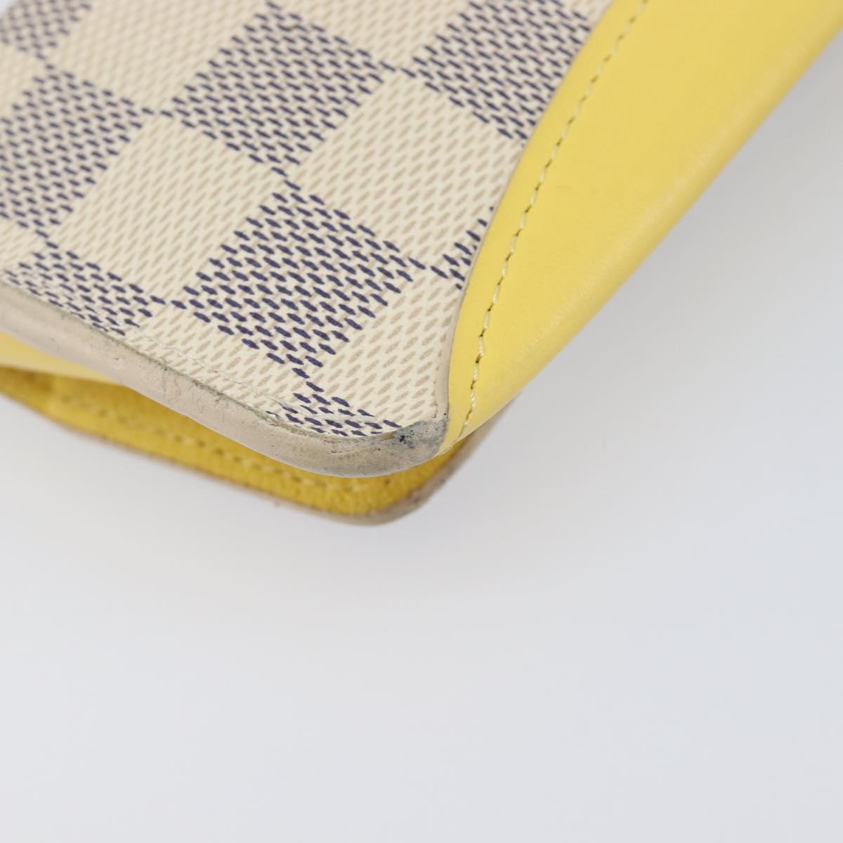 LOUIS VUITTON Damier Azur Etui Lunette Woody Glasses Case GI0388 LV Auth 210462A