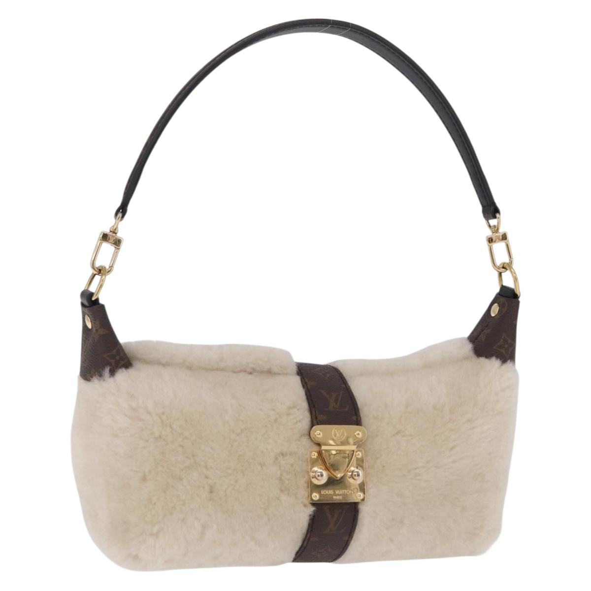 LOUIS VUITTON Monogram Pochette Mia Shoulder Bag Ivory M26245 LV Auth 210465SAM