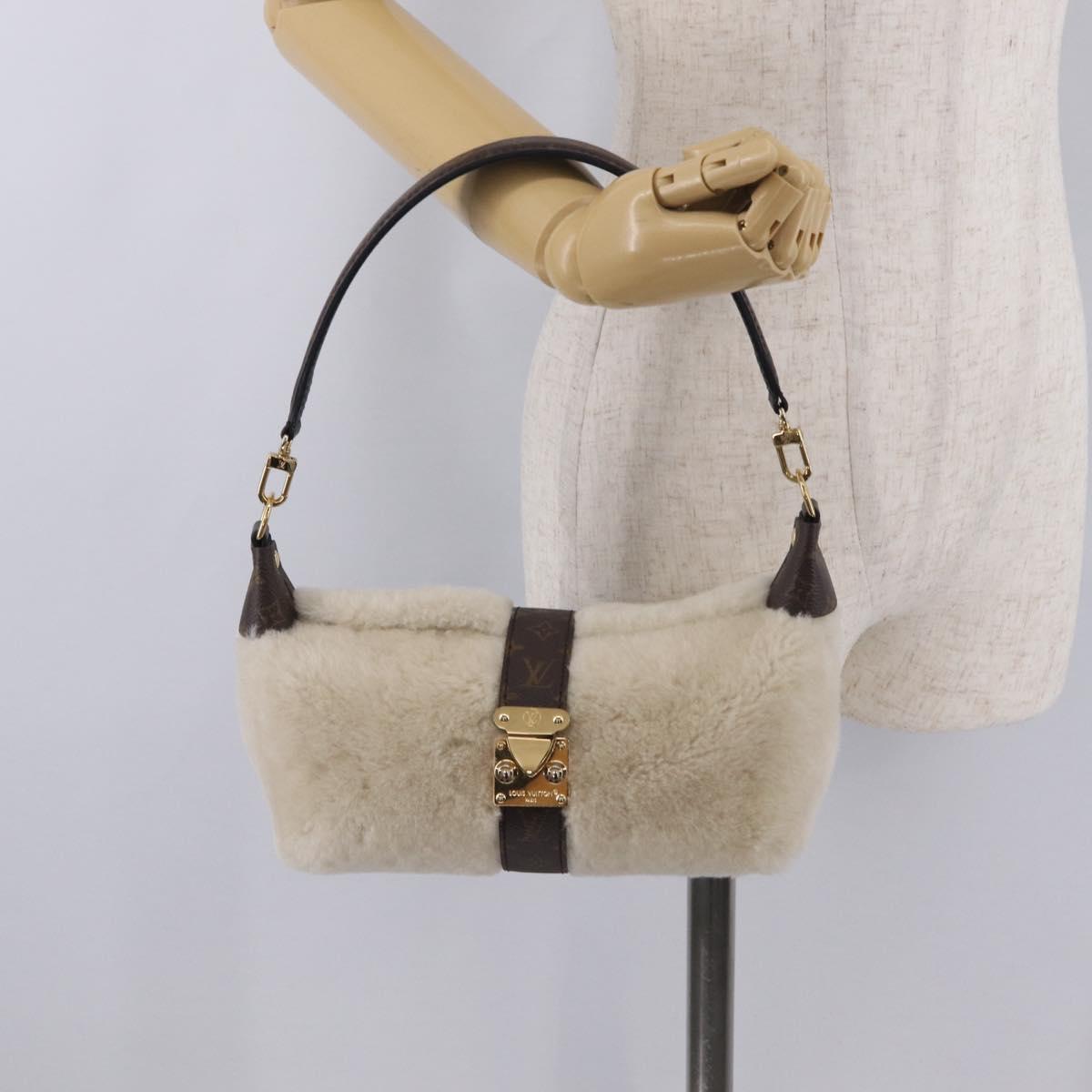 LOUIS VUITTON Monogram Pochette Mia Shoulder Bag Ivory M26245 LV Auth 210465SAM