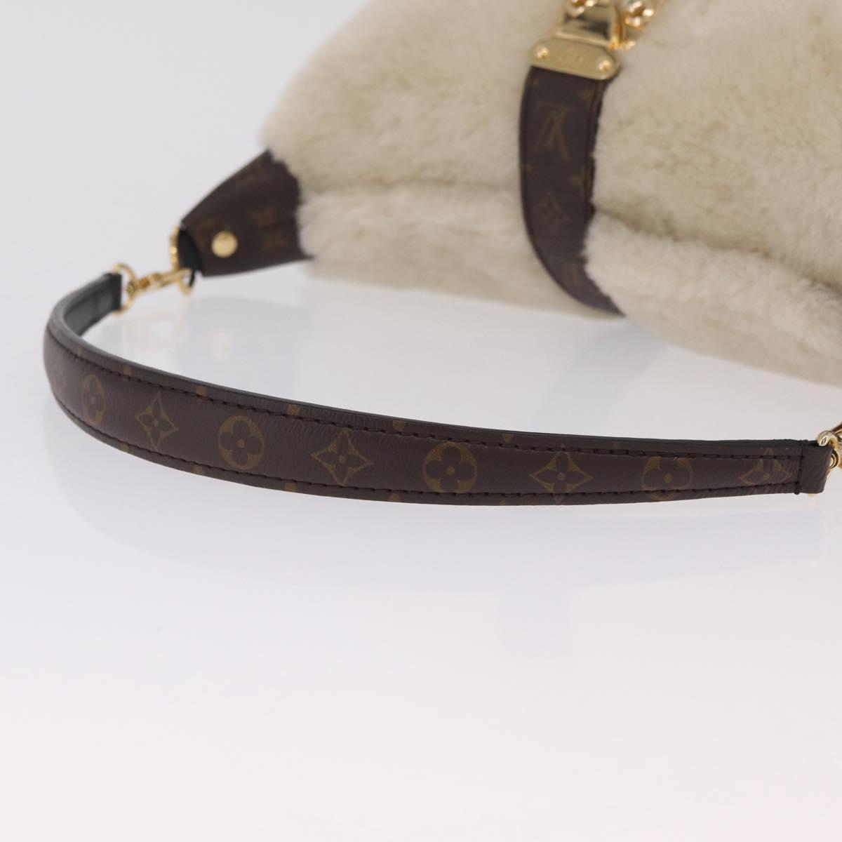 LOUIS VUITTON Monogram Pochette Mia Shoulder Bag Ivory M26245 LV Auth 210465SAM