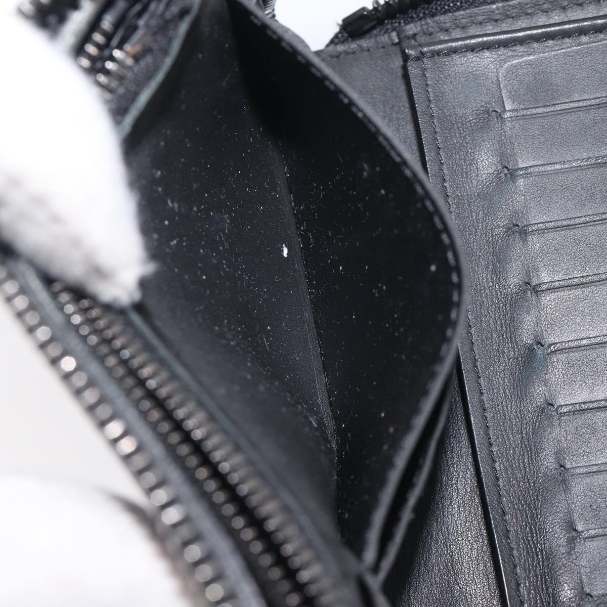 LOUIS VUITTON Monogram Shadow Zippy Wallet Vertical Black M62902 LV Auth 210467
