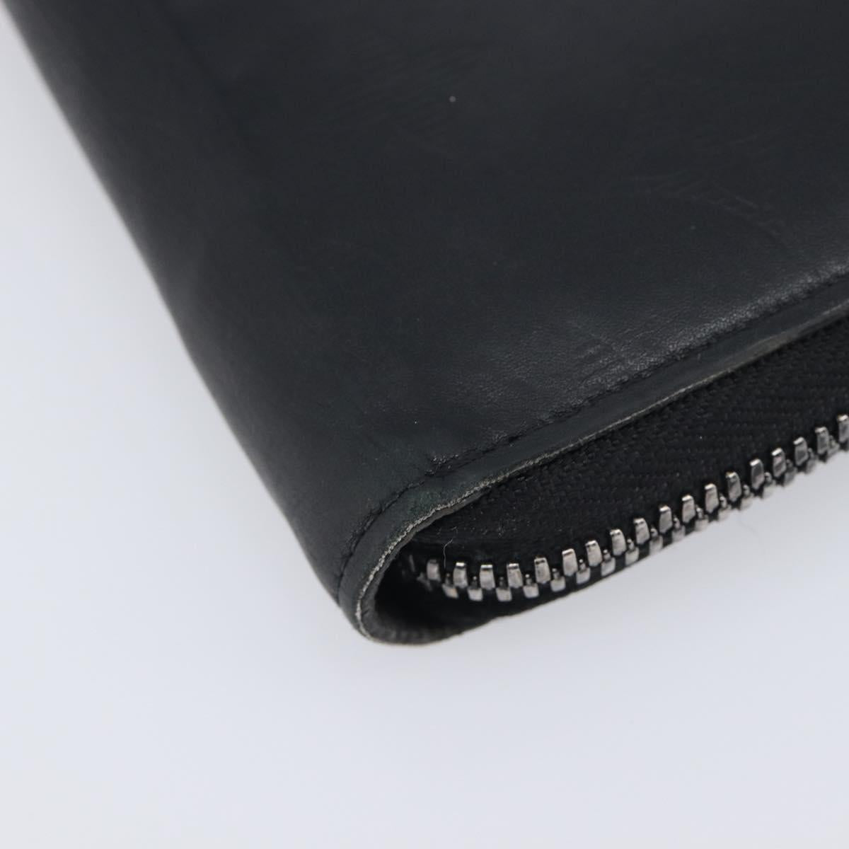 LOUIS VUITTON Monogram Shadow Zippy Wallet Vertical Black M62902 LV Auth 210467