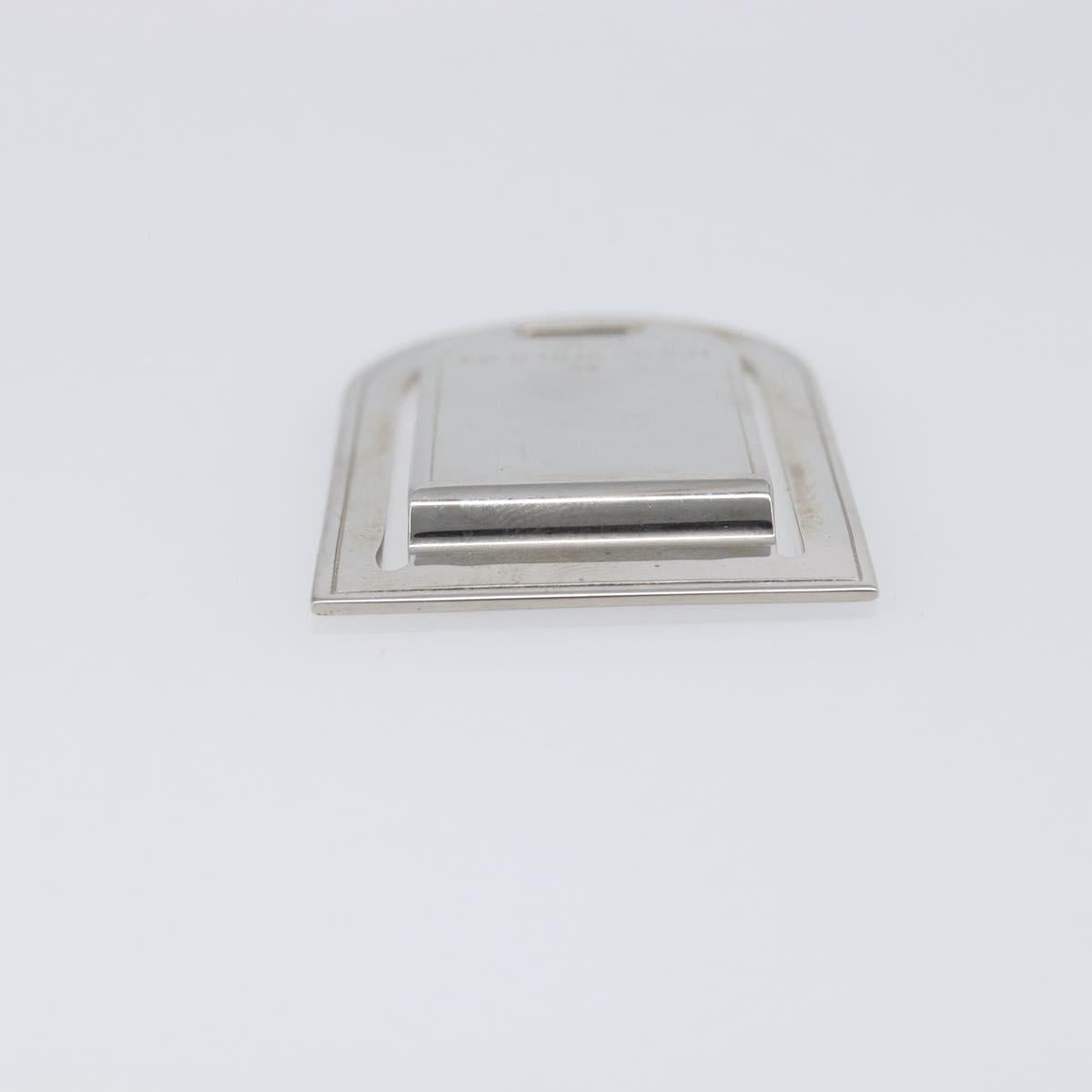 LOUIS VUITTON Avieport Address Money Clip metal Silver M65067 LV Auth 210468