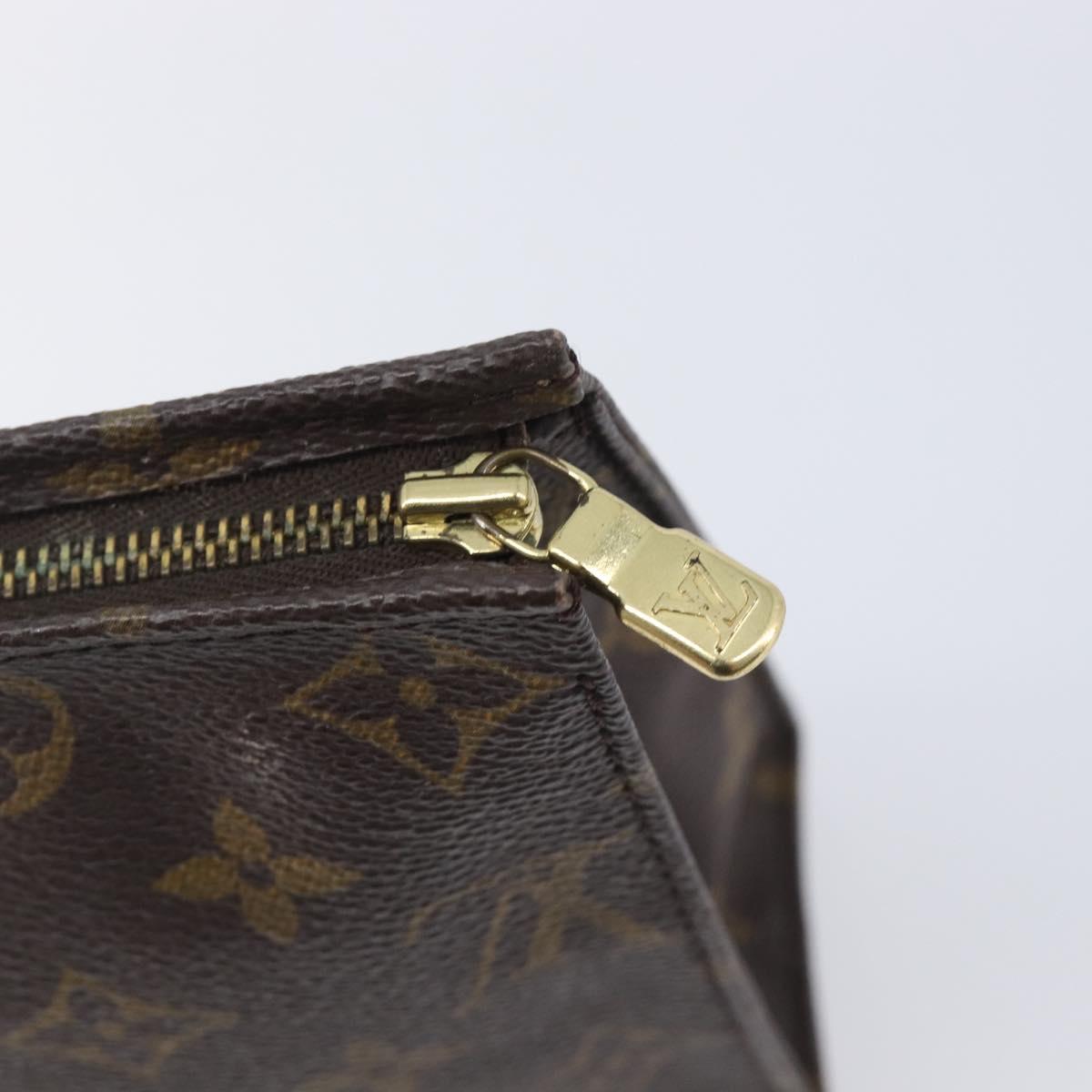 LOUIS VUITTON Monogram Poche Toilette 19 Pouch M47544 LV Auth 210470