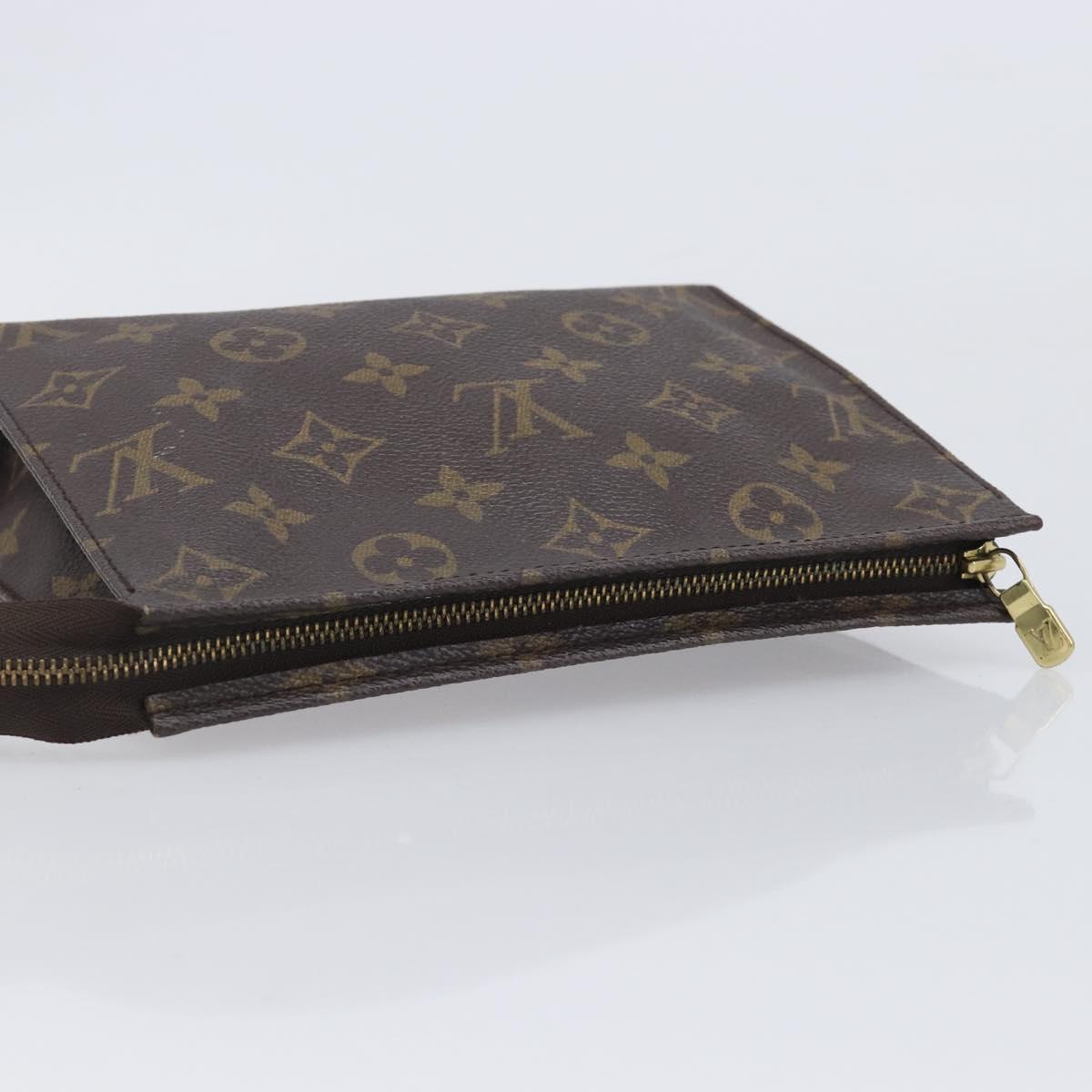 LOUIS VUITTON Monogram Poche Toilette 19 Pouch M47544 LV Auth 210470