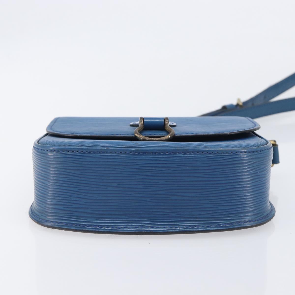 LOUIS VUITTON Epi Saint Cloud PM Shoulder Bag Blue M52195 LV Auth 210481