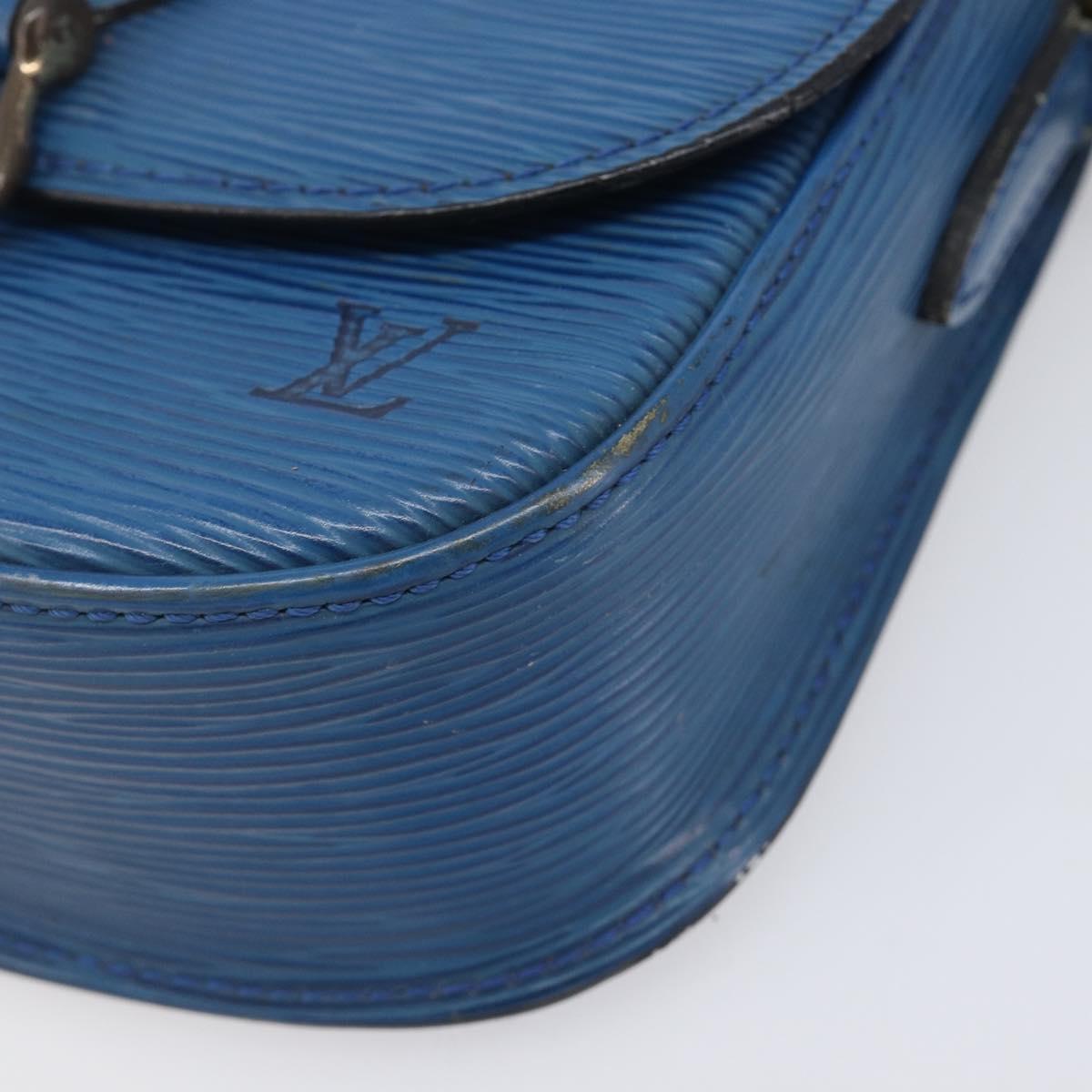 LOUIS VUITTON Epi Saint Cloud PM Shoulder Bag Blue M52195 LV Auth 210481