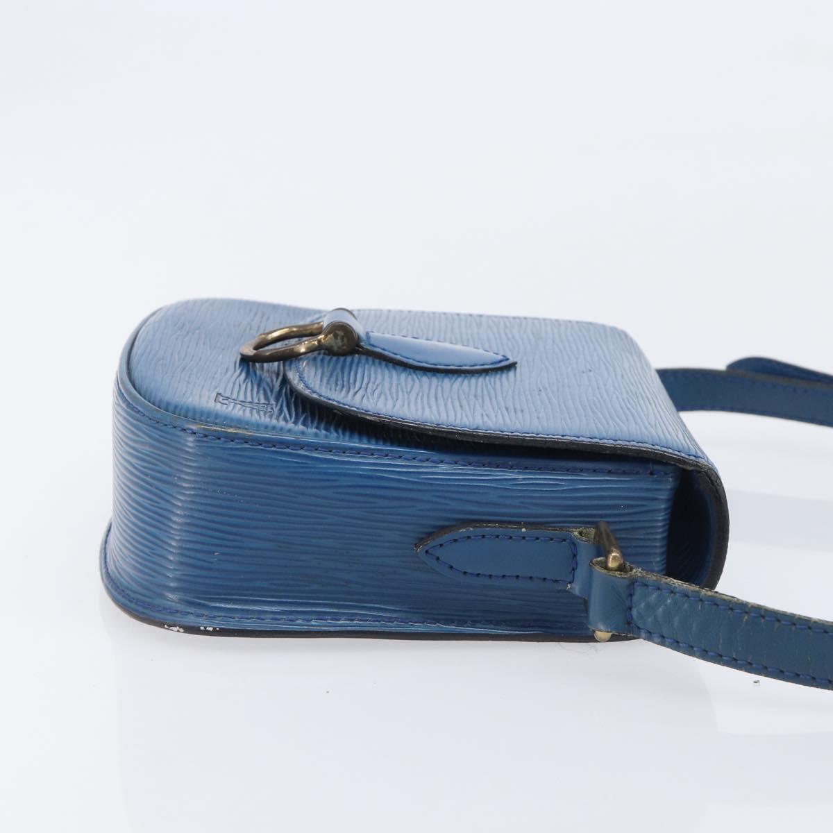 LOUIS VUITTON Epi Saint Cloud PM Shoulder Bag Blue M52195 LV Auth 210481