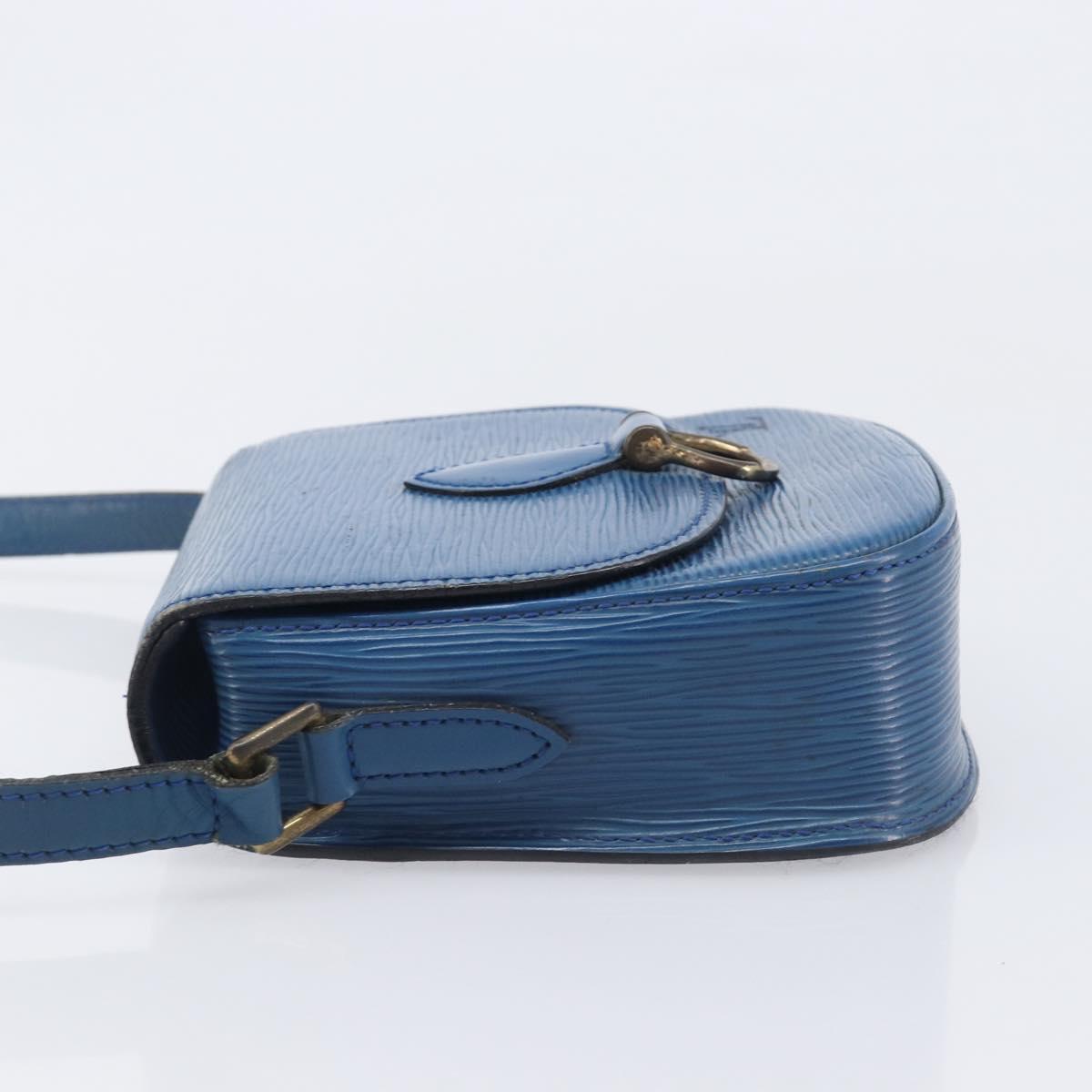 LOUIS VUITTON Epi Saint Cloud PM Shoulder Bag Blue M52195 LV Auth 210481