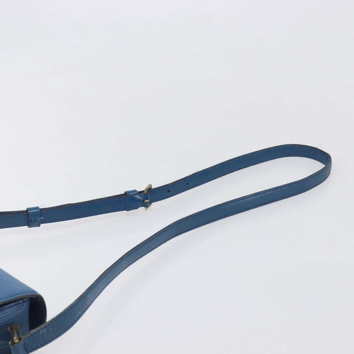 LOUIS VUITTON Epi Saint Cloud PM Shoulder Bag Blue M52195 LV Auth 210481