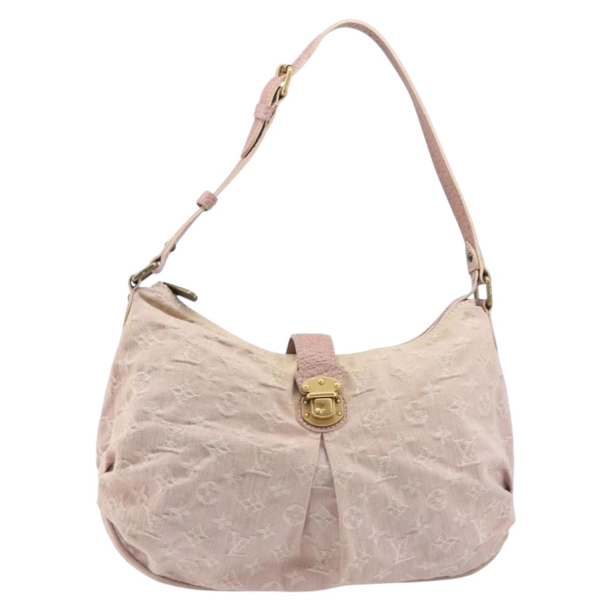 LOUIS VUITTON Monogram Denim Slytree Shoulder Bag Pink M95833 LV Auth 210483V