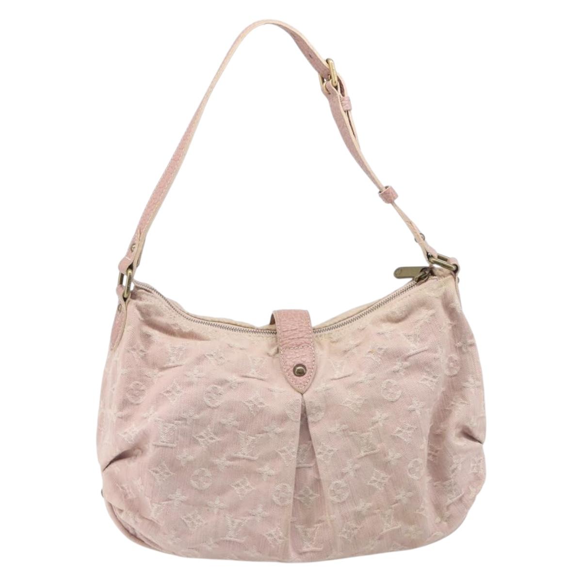 LOUIS VUITTON Monogram Denim Slytree Shoulder Bag Pink M95833 LV Auth 210483V