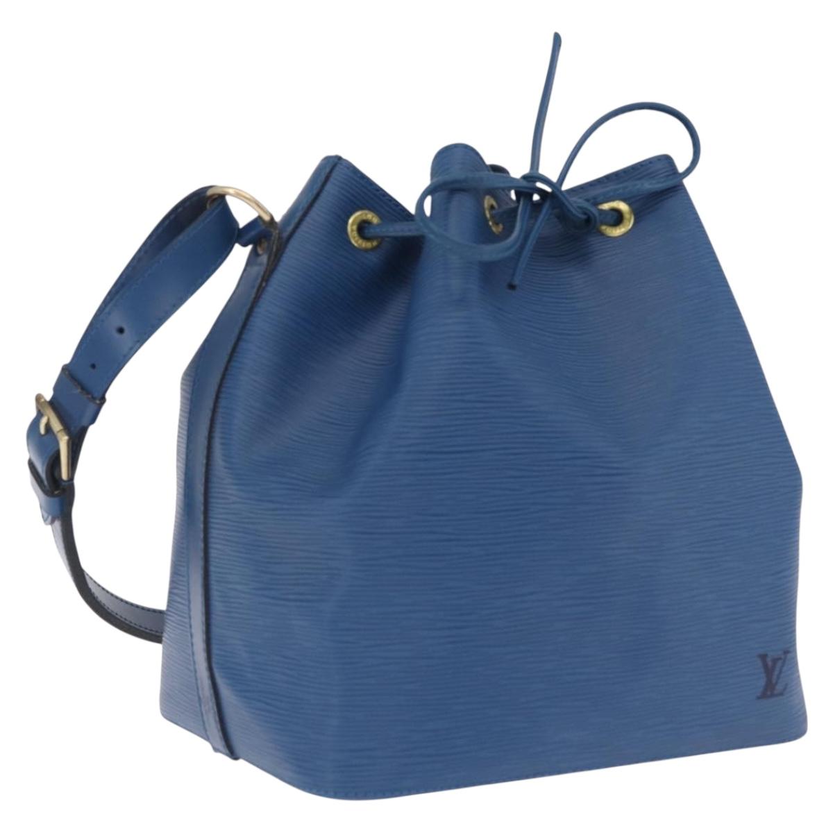 LOUIS VUITTON Epi Petit Noe Shoulder Bag Blue M44105 LV Auth 210489V